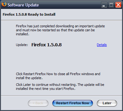 Firefox 1.5.0.8