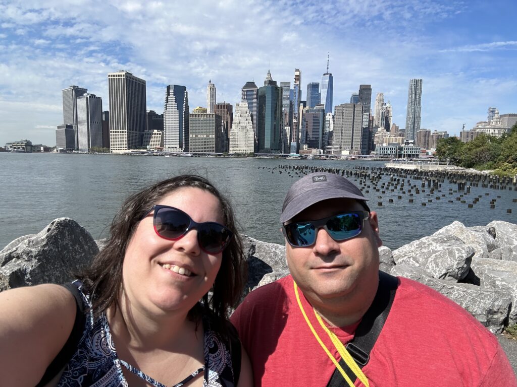 NYC skyline selfie